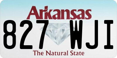 AR license plate 827WJI