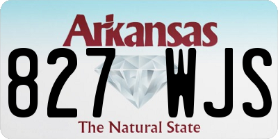 AR license plate 827WJS