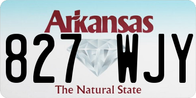 AR license plate 827WJY