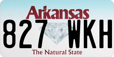 AR license plate 827WKH