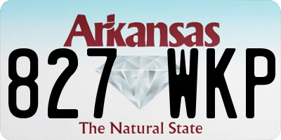 AR license plate 827WKP