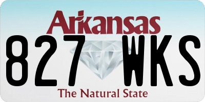 AR license plate 827WKS
