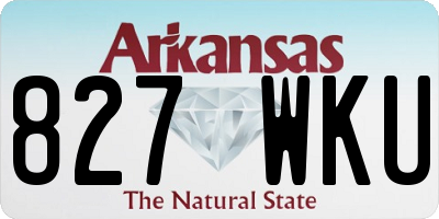 AR license plate 827WKU