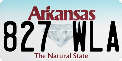AR license plate 827WLA