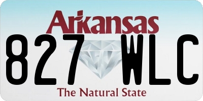 AR license plate 827WLC