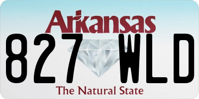 AR license plate 827WLD