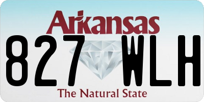 AR license plate 827WLH
