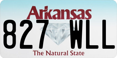 AR license plate 827WLL