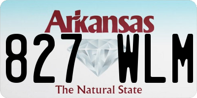 AR license plate 827WLM
