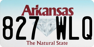 AR license plate 827WLQ