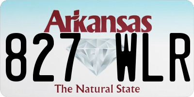 AR license plate 827WLR