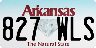 AR license plate 827WLS