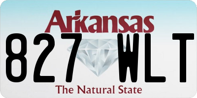 AR license plate 827WLT