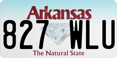 AR license plate 827WLU