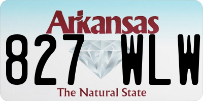 AR license plate 827WLW