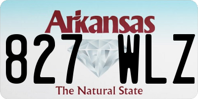 AR license plate 827WLZ