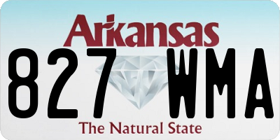 AR license plate 827WMA