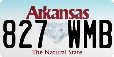 AR license plate 827WMB