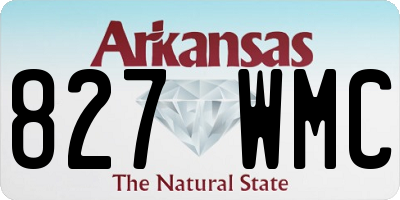 AR license plate 827WMC
