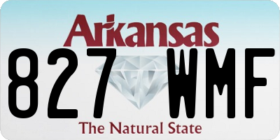 AR license plate 827WMF