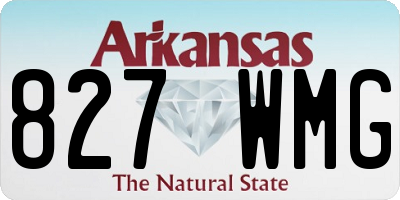 AR license plate 827WMG
