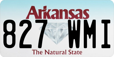 AR license plate 827WMI