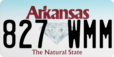 AR license plate 827WMM