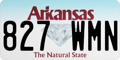 AR license plate 827WMN