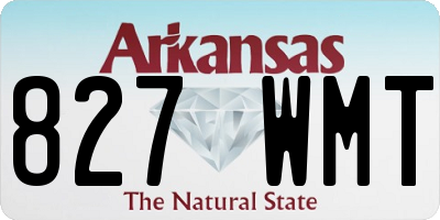 AR license plate 827WMT