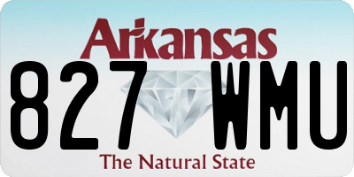 AR license plate 827WMU