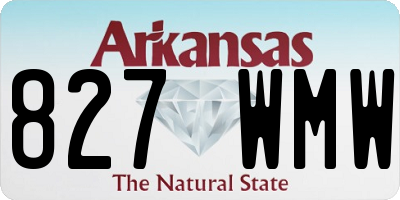 AR license plate 827WMW