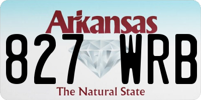 AR license plate 827WRB