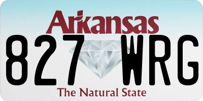 AR license plate 827WRG