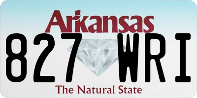 AR license plate 827WRI