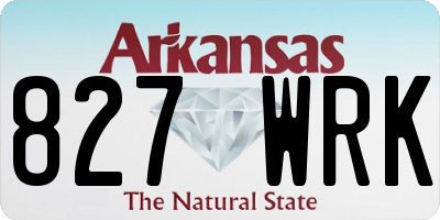 AR license plate 827WRK