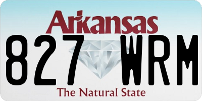 AR license plate 827WRM