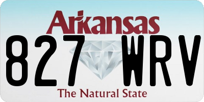 AR license plate 827WRV