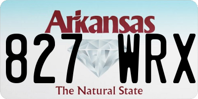 AR license plate 827WRX