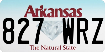 AR license plate 827WRZ
