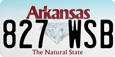 AR license plate 827WSB