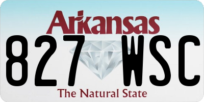 AR license plate 827WSC