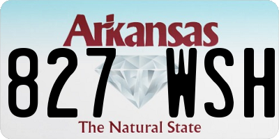 AR license plate 827WSH