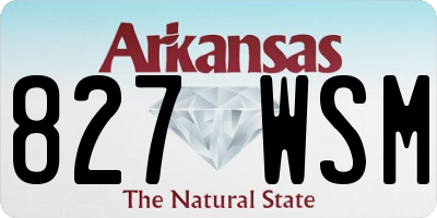 AR license plate 827WSM