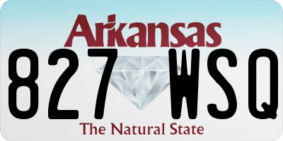 AR license plate 827WSQ