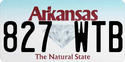 AR license plate 827WTB