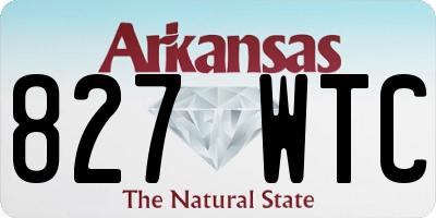 AR license plate 827WTC