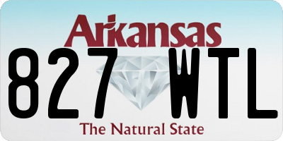 AR license plate 827WTL