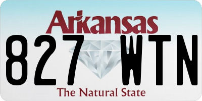 AR license plate 827WTN