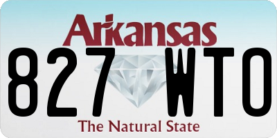 AR license plate 827WTO