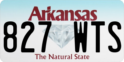 AR license plate 827WTS